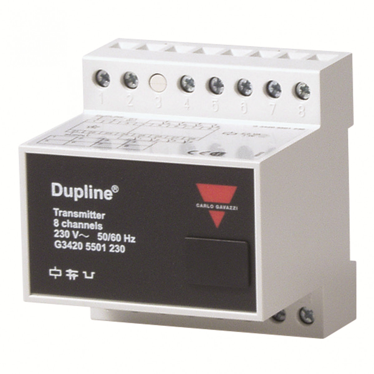 Carlo Gavazzi G3410 CG Dupline ingang 8X contact ingang din-rail dupline gevoed