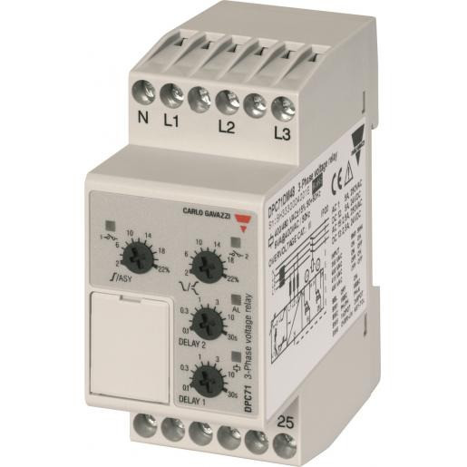 Carlo Gavazzi CG fasebew,3-F,volg.&breuk&onder&over/asym&tol,208-240vac,din 50-60HZ