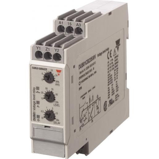 Carlo Gavazzi CG spanningsbewak.rel 115-230vac,over of onder,bereik 2-500vac/DC,din
