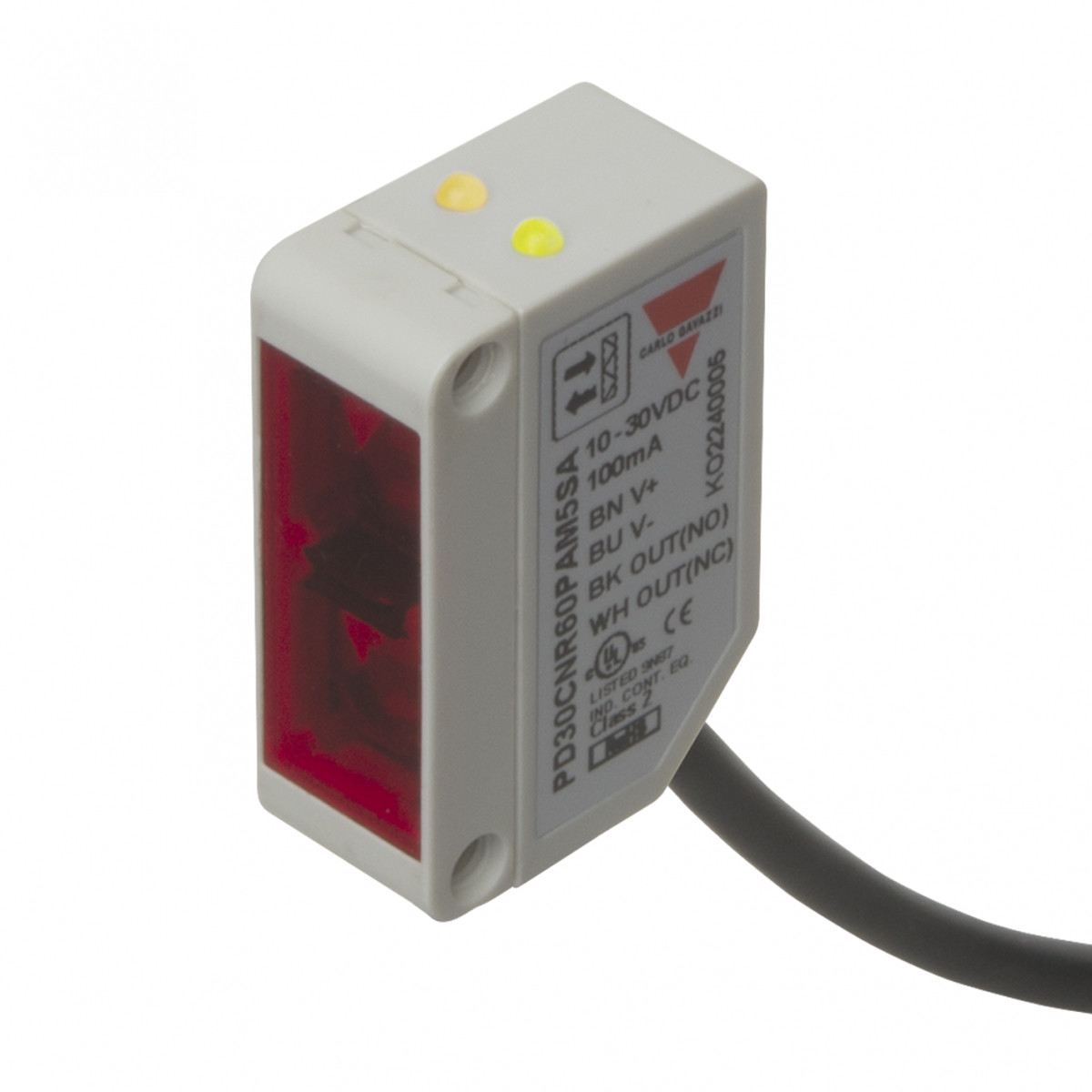 Carlo Gavazzi PD30 CG Fotocel obj RF achtr ond PS KSTF 10x30x20 250MM ZB RD PNP-no/NC kab