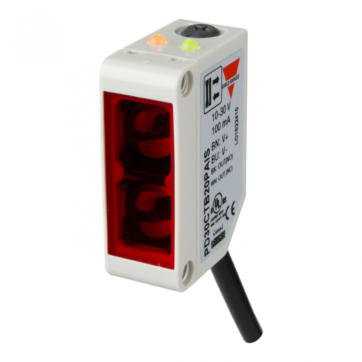 Carlo Gavazzi PD30 CG Fotocel or achtrgr KNSTF 10x30x20 200 MM ir PNP-no/NC top pot kab