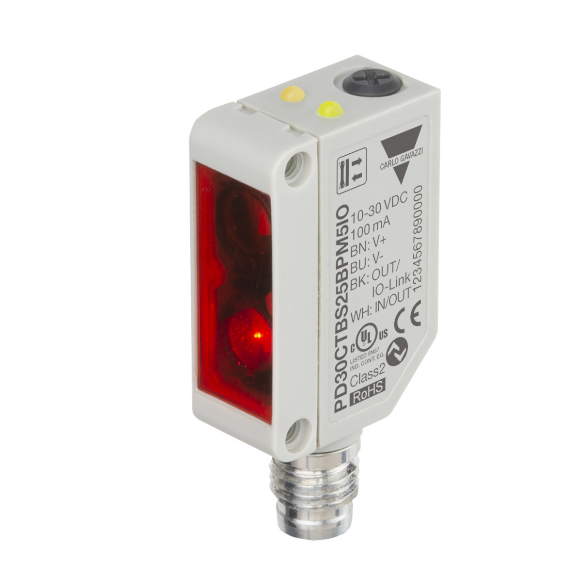 Carlo Gavazzi PD30CTBS CG Foto obj RF achtrgr ond KSTF 10x30x20 250MM RD T-pot PS io-link con