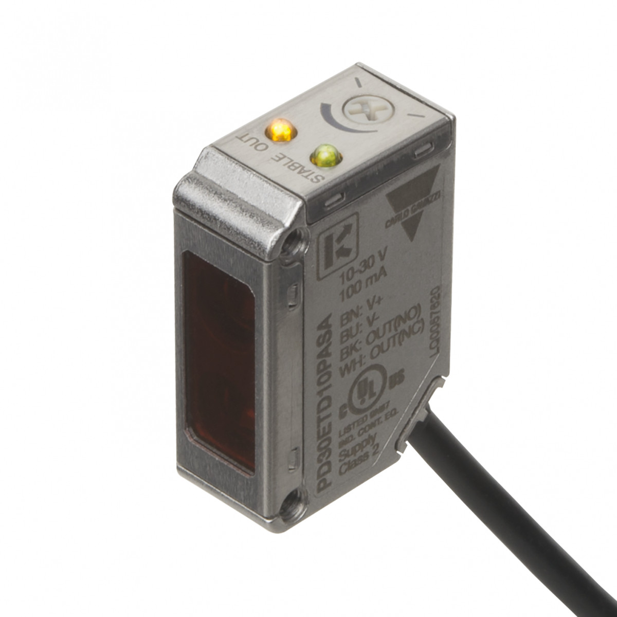 Carlo Gavazzi PD30ET CG Fotocel TR rvs(aisi316l)ip69k 11x31,5x21mm 15.0 MTR T-pot kab