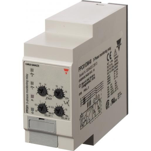 Carlo Gavazzi CG fasebew.rel,3-F.volg&breuk&onder&over/asym.&tol,380-415vac,11-pins