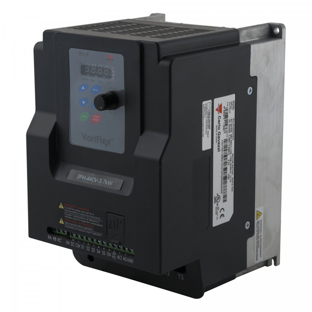 Carlo Gavazzi RVLF CG Frequentieregelaar 3-fase 380-480vac 5,5 KW maat C incl. filter
