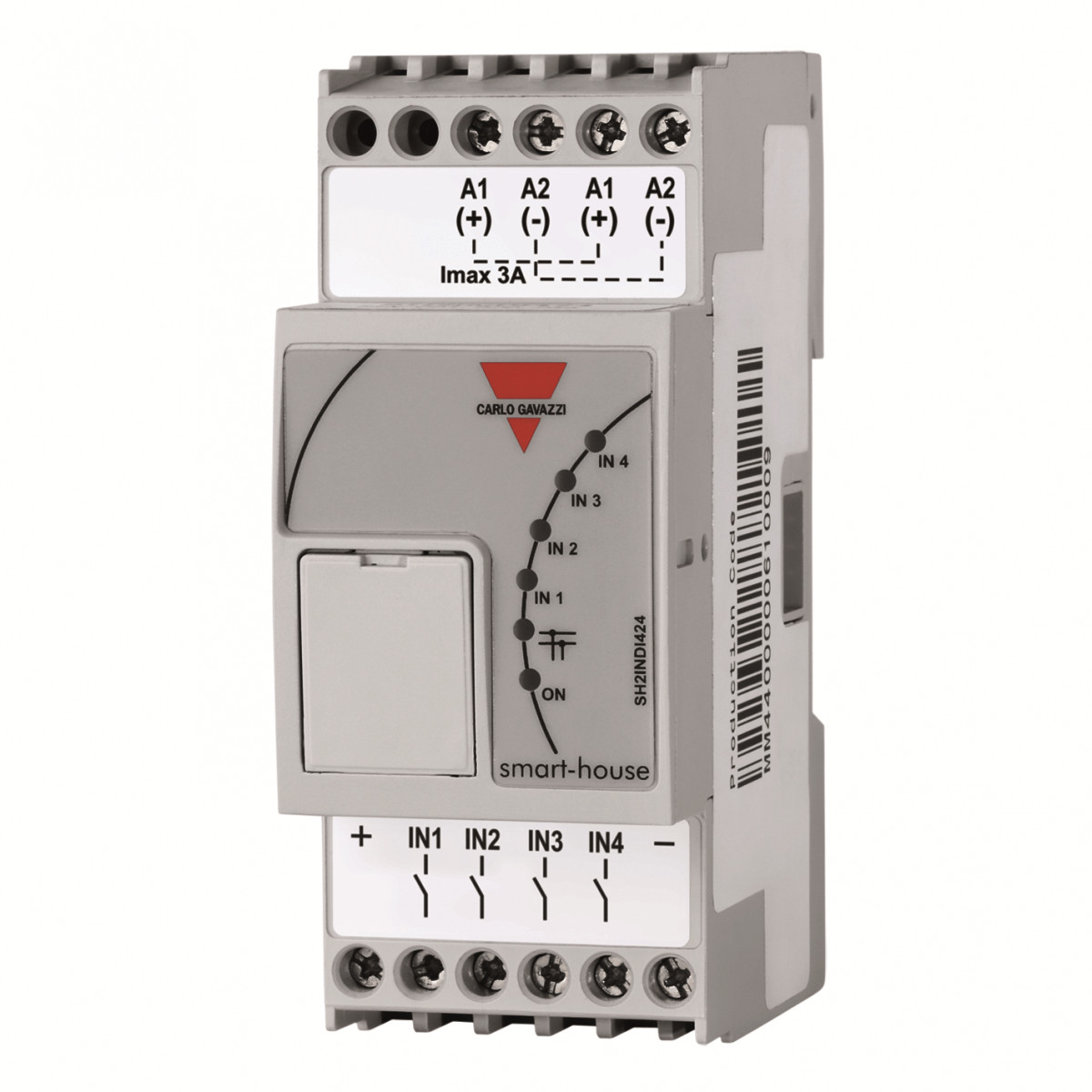Carlo Gavazzi smart dupline 4kanaals contact ingang dinrail