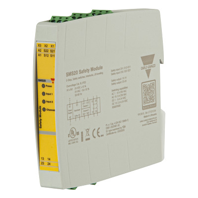 Carlo Gavazzi SMS CG Veiligheidsrelais 17,5MM cat4 24 vac/DC uitgang 2 X no