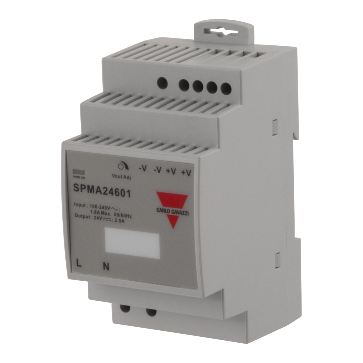 Carlo Gavazzi SPMA CG Schakelende voeding 3-mod din-rail 60W 24VDC 2.5a