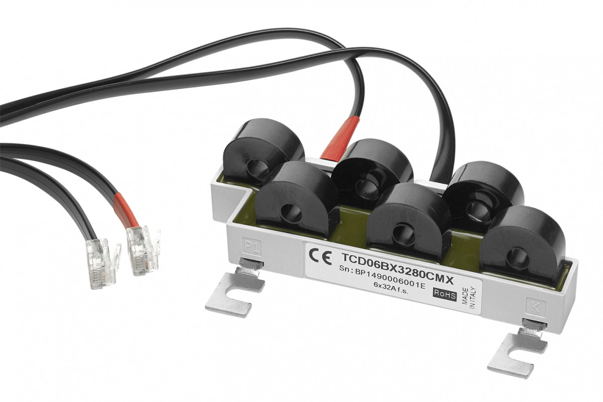 Carlo Gavazzi TCD06 CG Stroommeettrafo ac 6 in 1 beh kab 150CM-RJ11 prim 32a TBV em280-72D