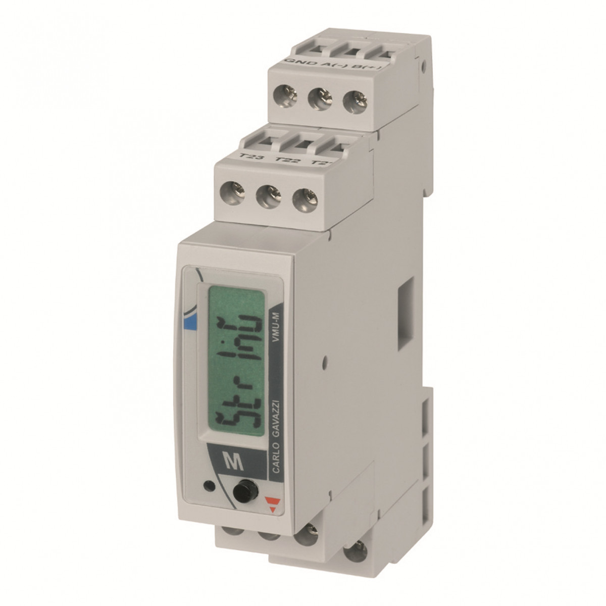 Carlo Gavazzi VMUM CG Energ.man MSTR-mod data log 12-28 VDC RS485 2X temp of 2 dig.in din