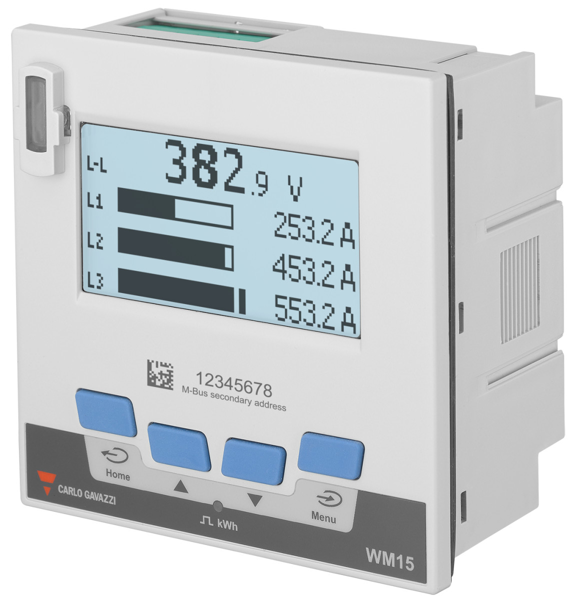 Carlo Gavazzi WM1596 CG Energm/analys 96x96mm 240/415vac-5(6)aac 1xo M-bus