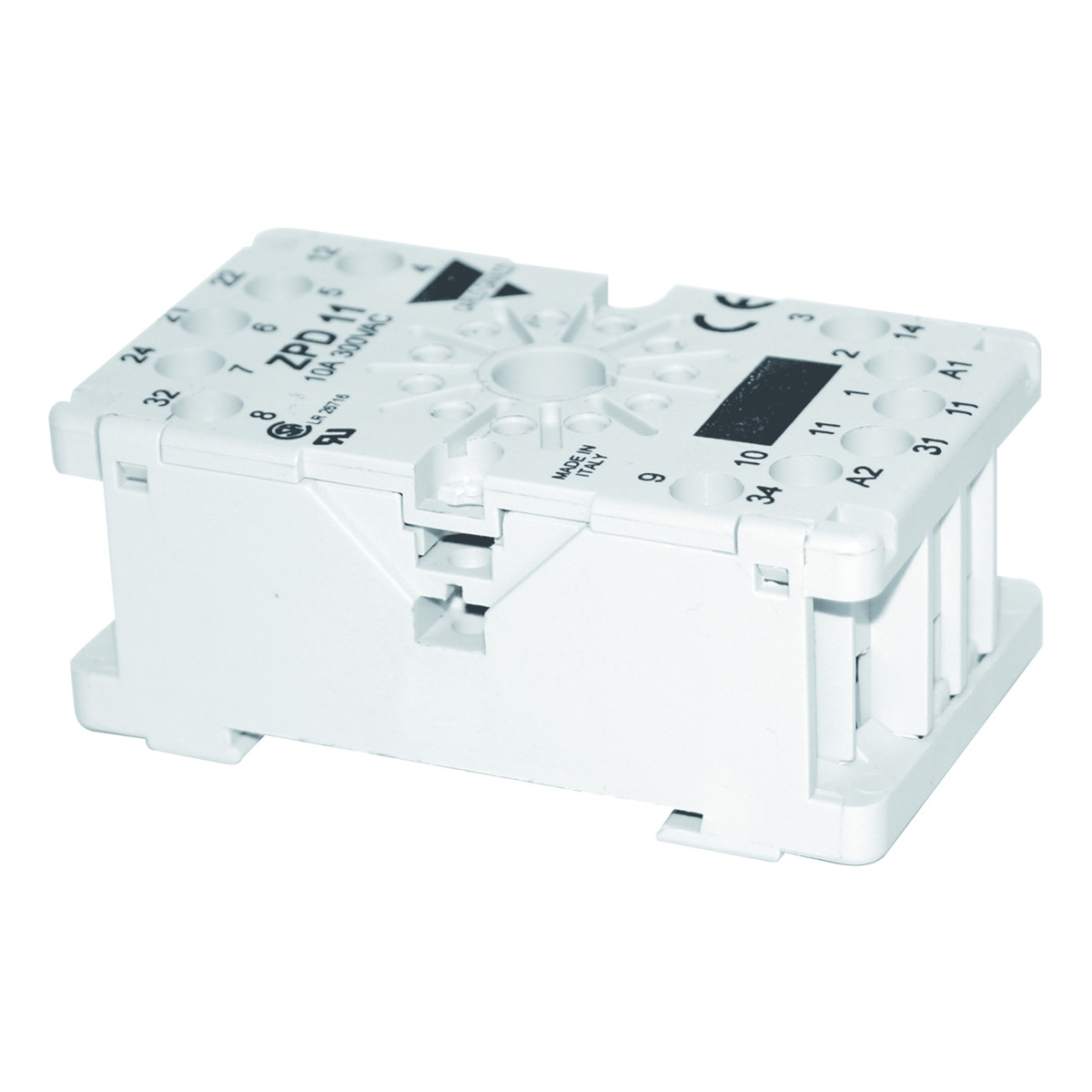 Carlo Gavazzi ZPD8XA CG Relaisvoet, din-rail uitv. voor 8-pins plug relais