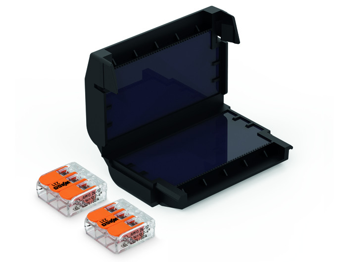Cellpack Gelbox Easy-Protect/323 blister incl.2X wago 3V lasklem en gelbox