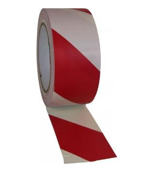 Cellpack PVC vloermarkeringstape 50MMX33M rood/wit