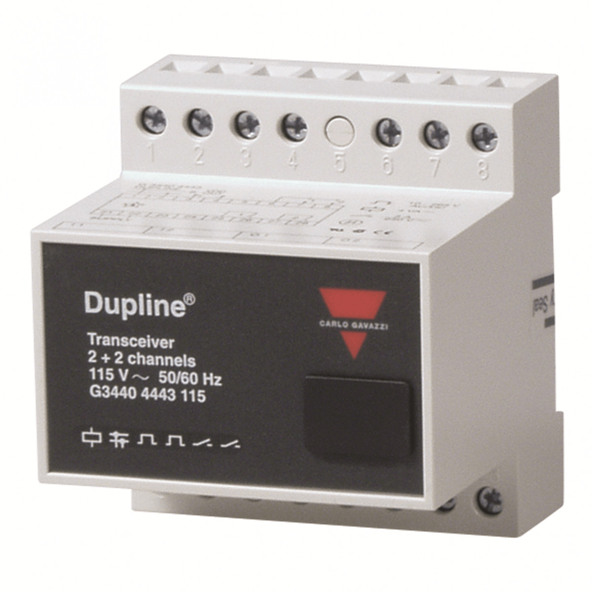 Carlo Gavazzi G3440 CG Dupline in/uitgang 2X spanning in 2X contact uit,din-rail,15-30VDC