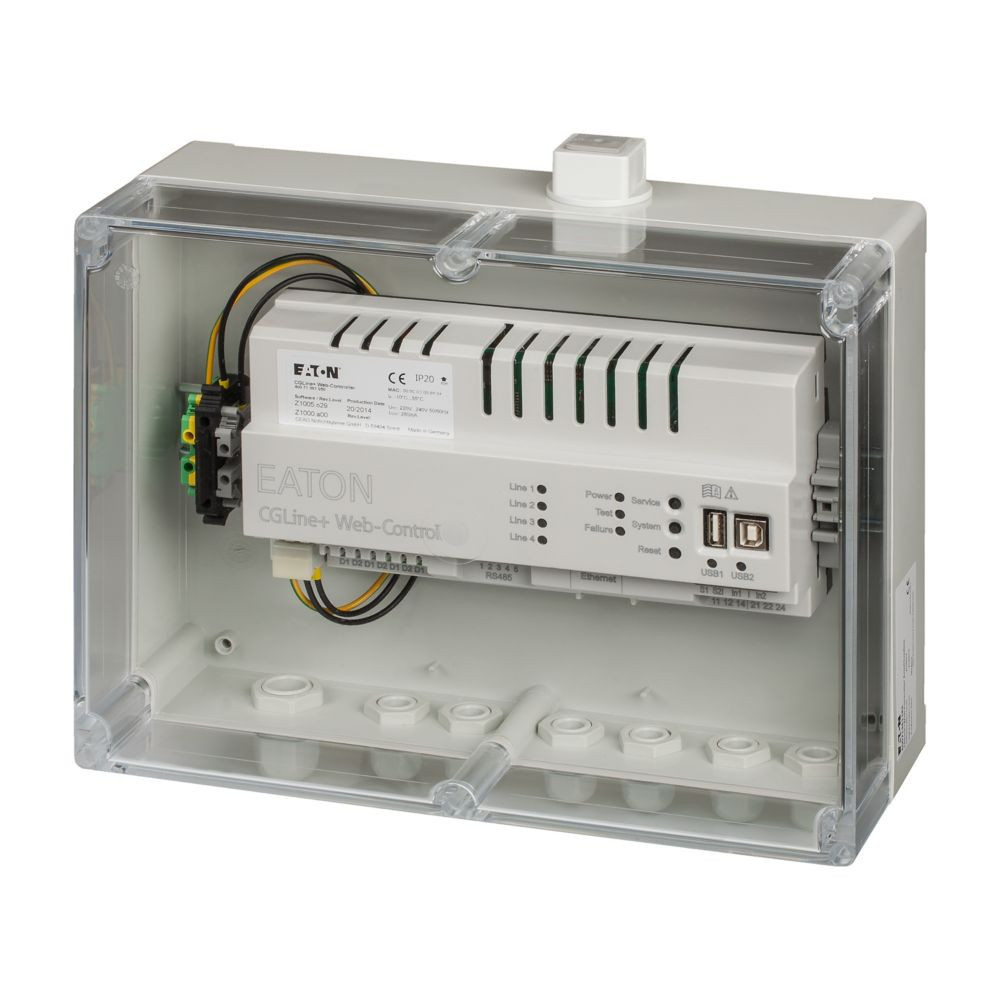 Eaton CGLine+ Cgline+ Web-controller voor max. 800 armaturen, wandmontagebehuizing