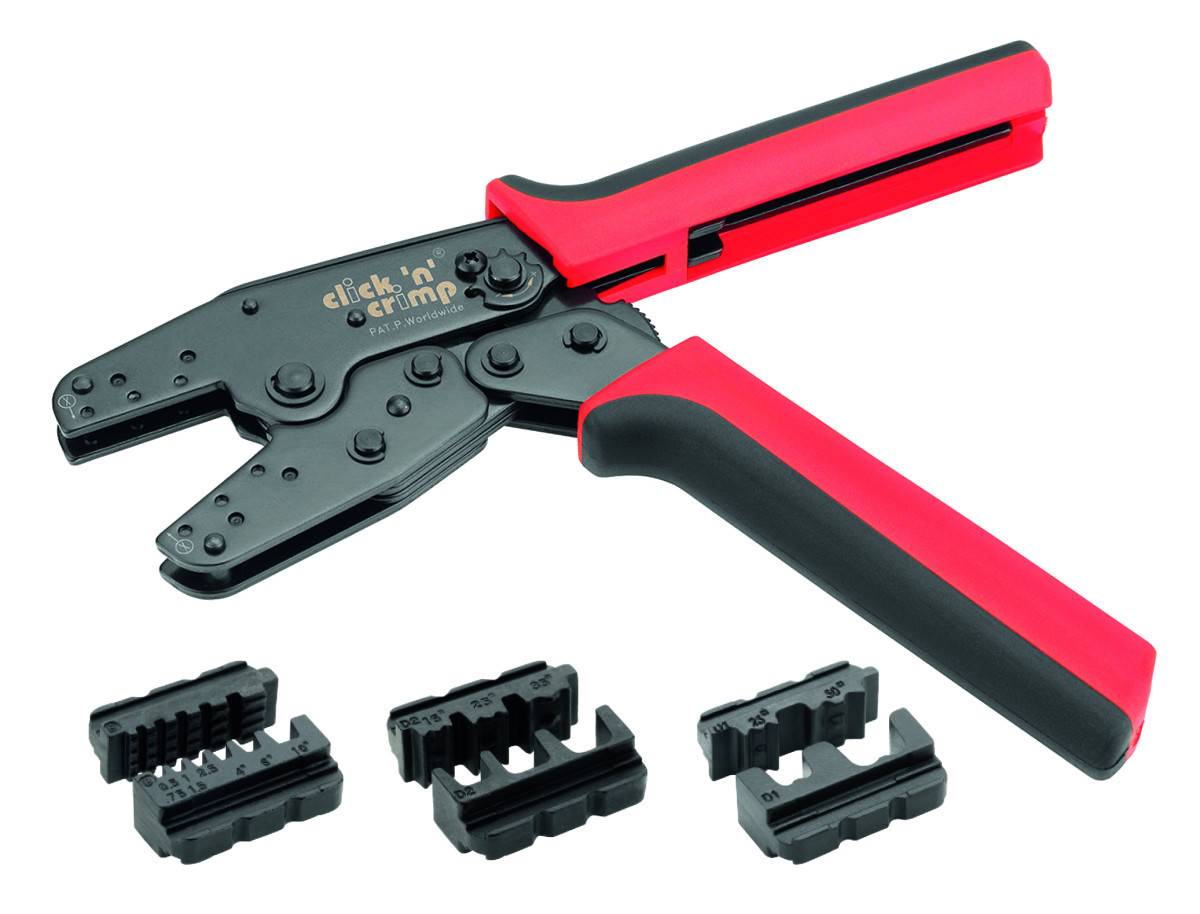 Cimco Perstang Click N crimp adereindhulzen incl. 3 matrijzen, 0,5 - 50MM²