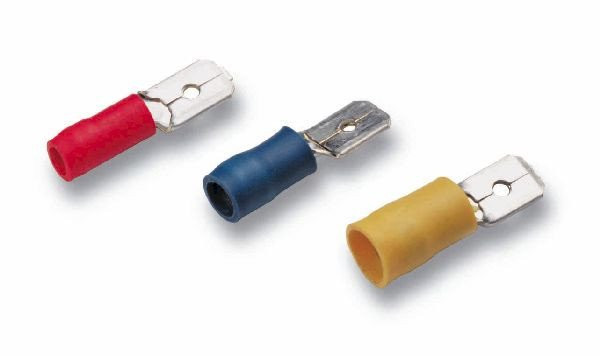 Cimco Geïsoleerde Vlaksteker, 0,5 - 1MM² / 6,3MM X 0,8MM, rood