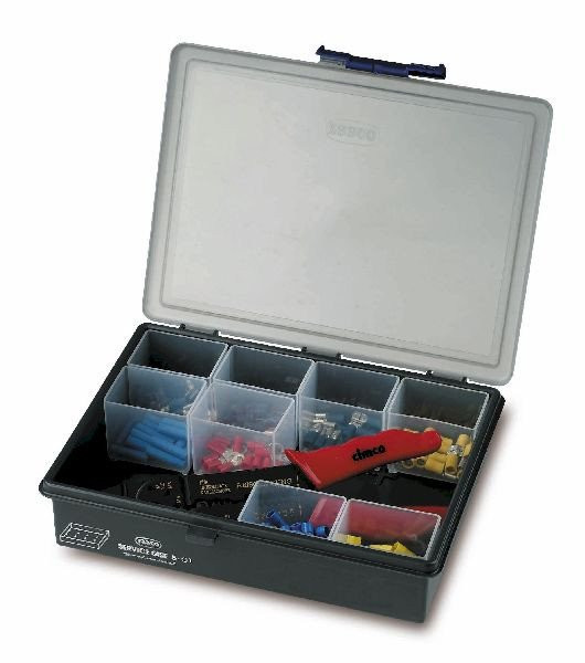 Cimco Geïsoleerde Kabelschoenen set incl. perstang, 136-delig