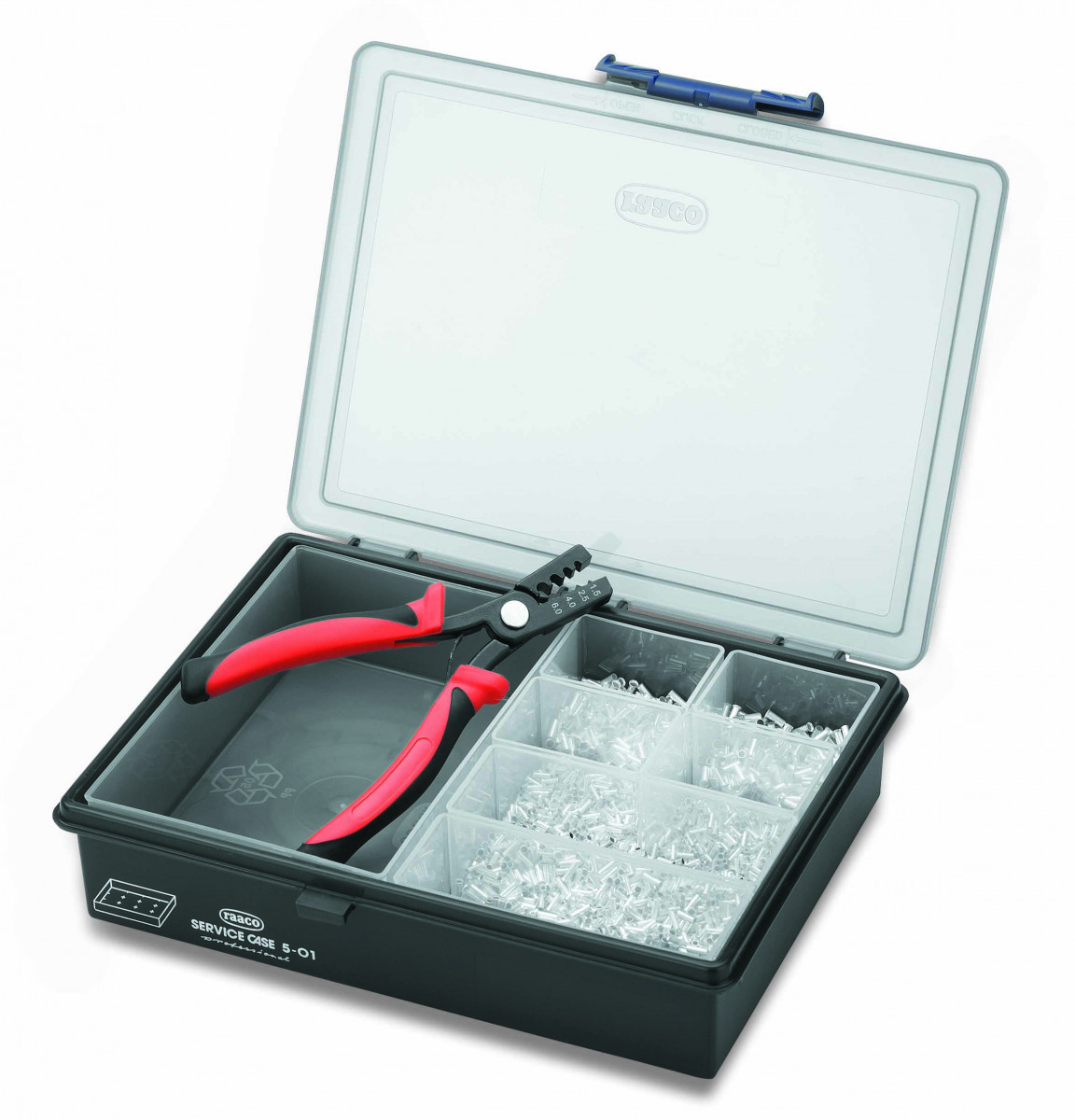 Cimco Ongeïsoleerde Adereindhulzen assortiment incl. perstang, 0,75 - 2,5MM²