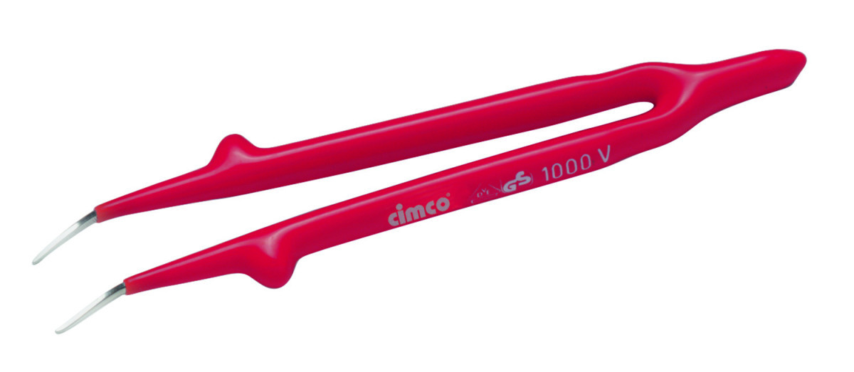 Cimco Pincet 1000V vde, gebogen, vlakke spitse vorm,145 MM