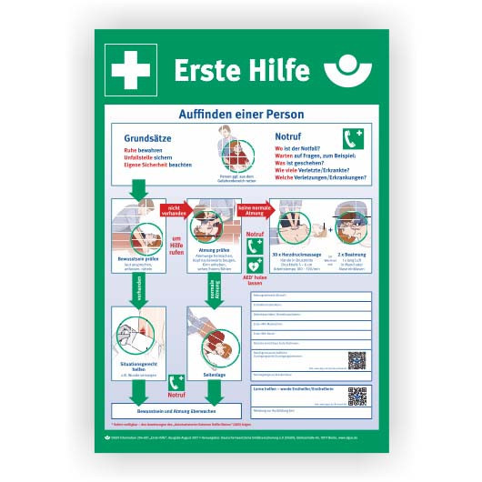 Cimco Affiche Voor noodgevallen "erste hilfe"