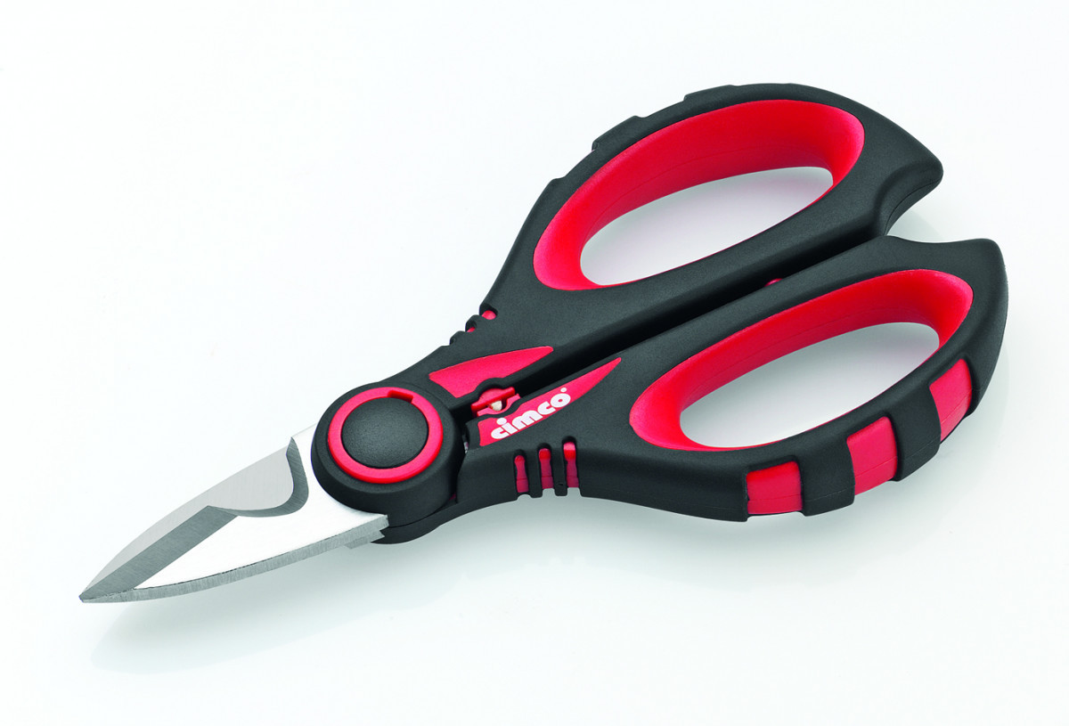 Cimco Electriciensschaar Met adereindhuls-krimpfunctie 1 - 6MM², 162MM