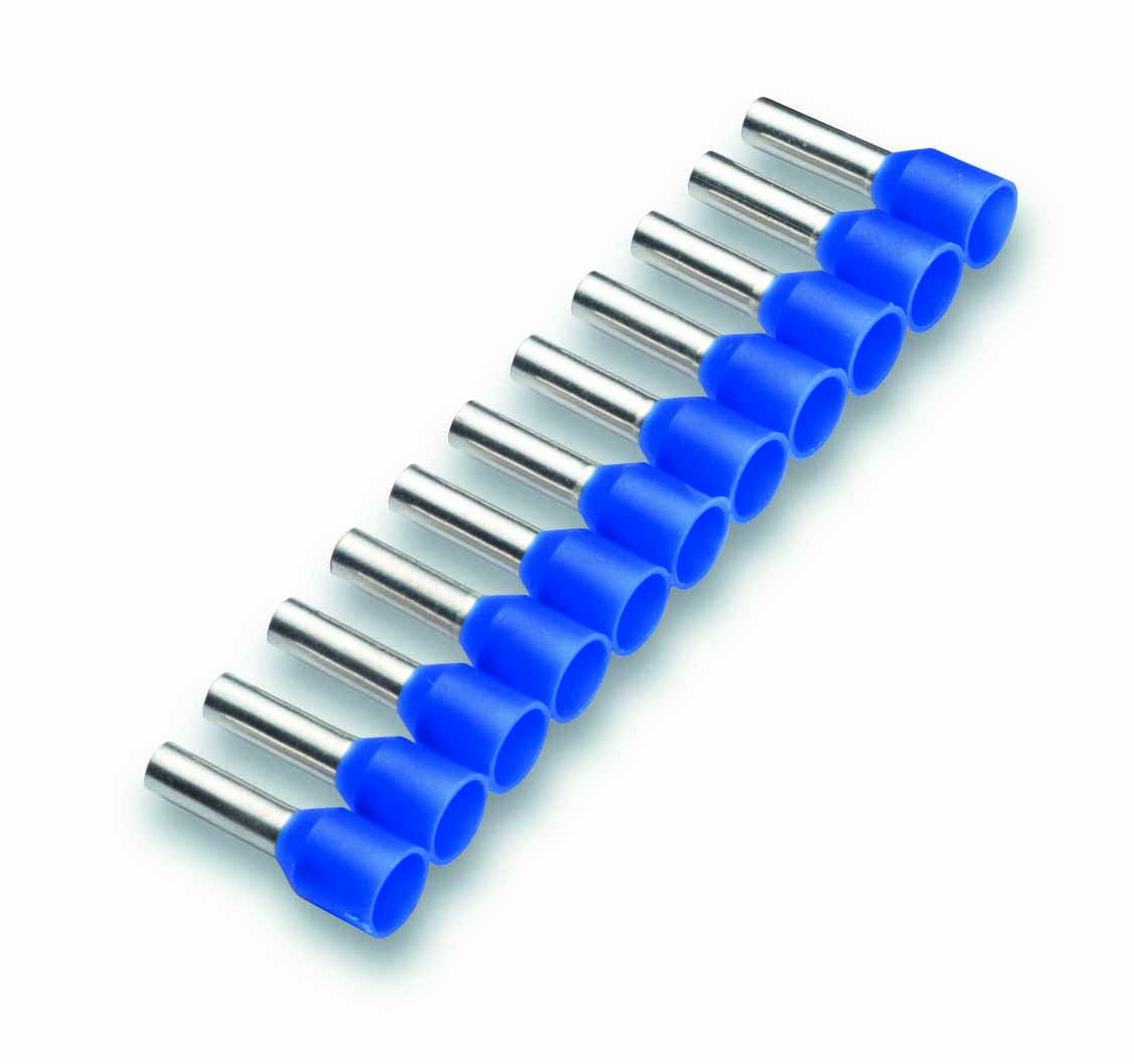Cimco Geïsoleerde Adereindhulzen op strip, 2,5MM², blauw