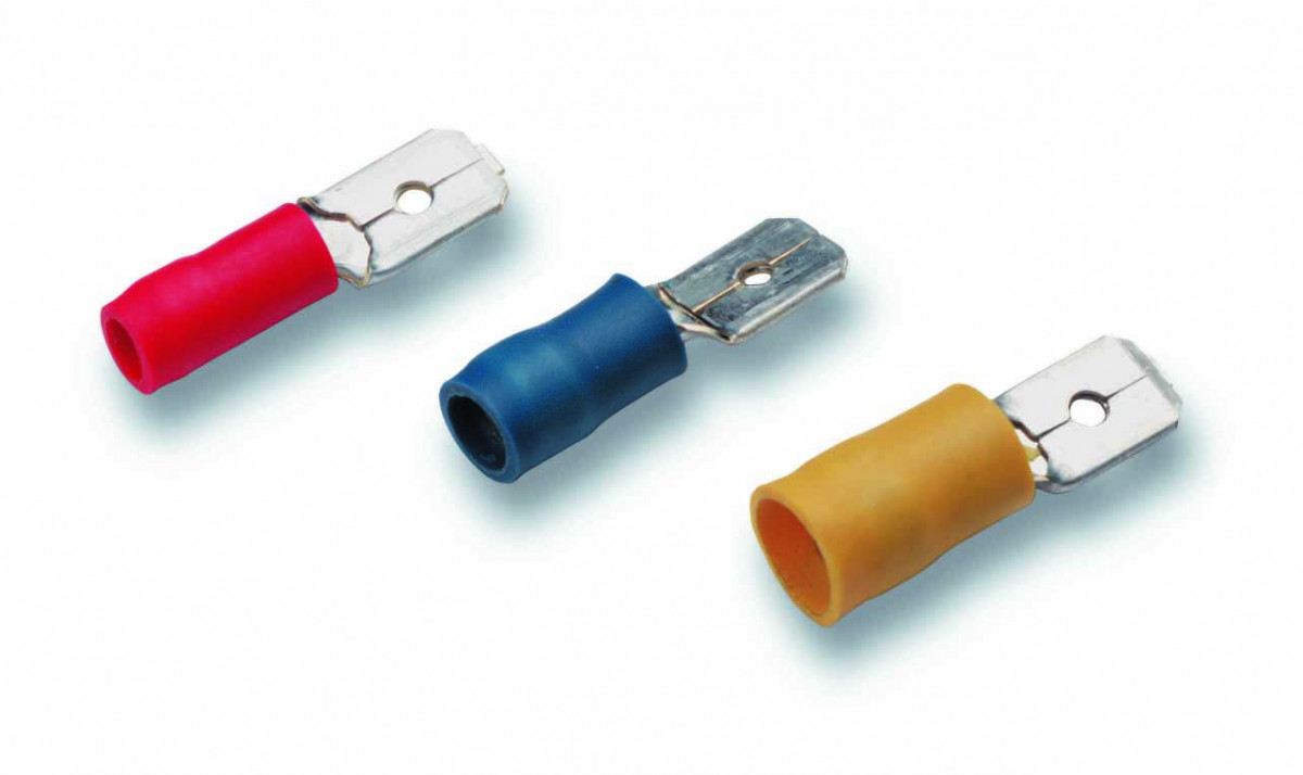 Cimco Geïsoleerde Vlaksteker, 0,5 - 1MM² / 2,8MM X 0,8MM, rood