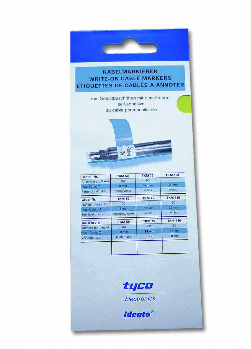 Cimco Kabellabels, tekstveld 10MM X 23MM X 38MM, zelf beschrijven