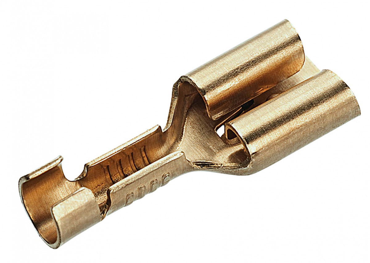 Cimco Ongeïsoleerde Vlaksteekhuls met lip, din 46340, 0,5 - 1MM²