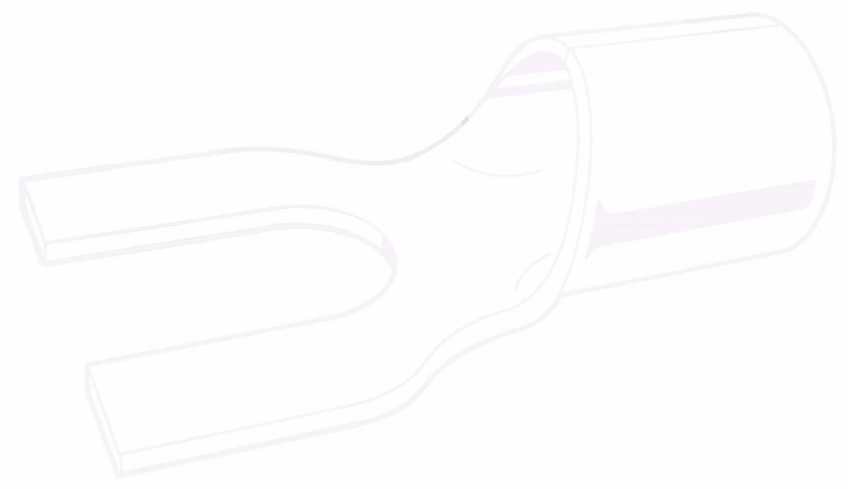 Cimco Ongeïsoleerde Vorkkabelschoen cu, din 46234, 10MM² M6