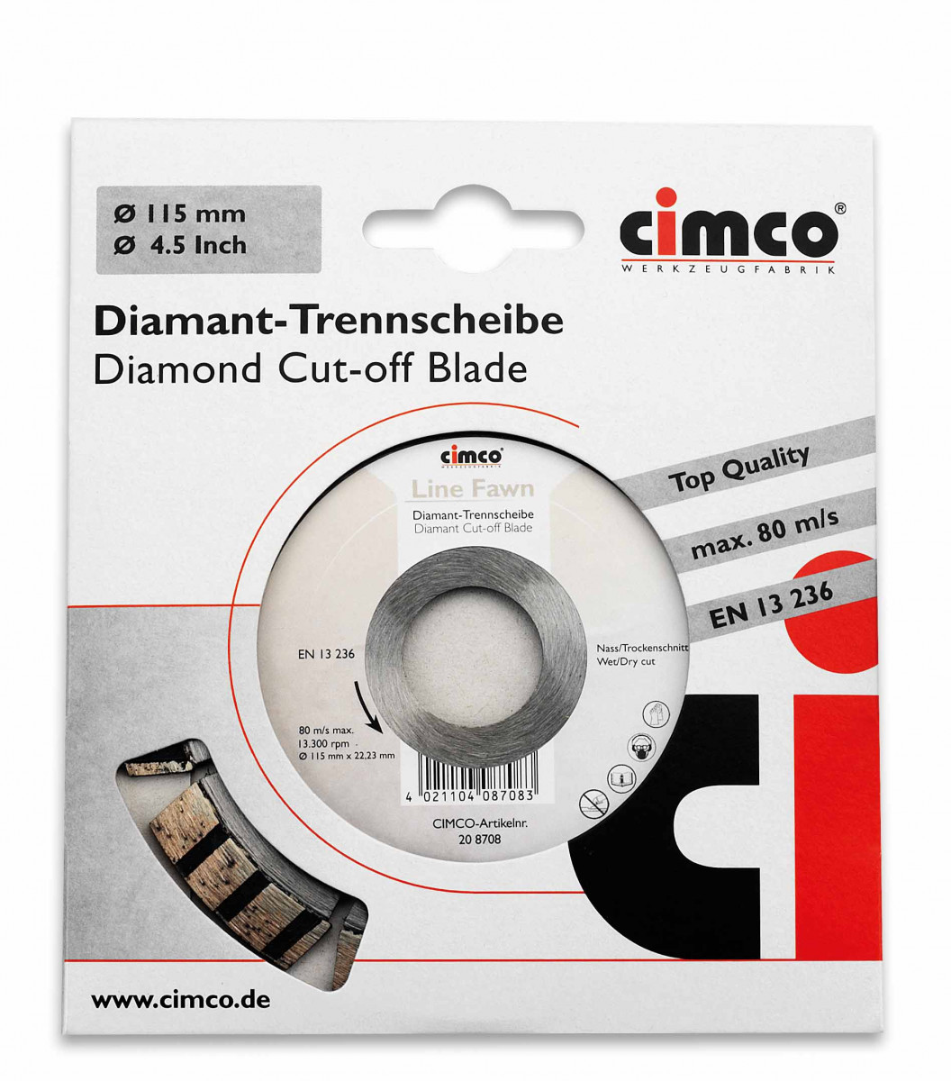 Cimco Slijpschijf Diamant, 125MM, line beige