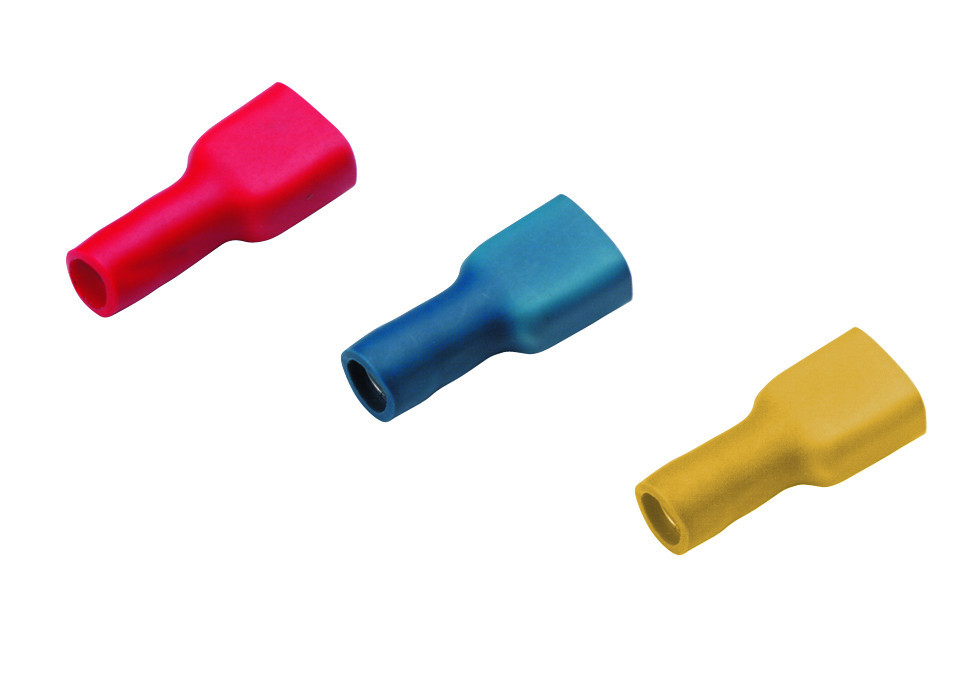 Cimco Volledig Geïsoleerde vlaksteekhuls 1,5 - 2,5MM² / 2,8MM X 0,8MM, blauw