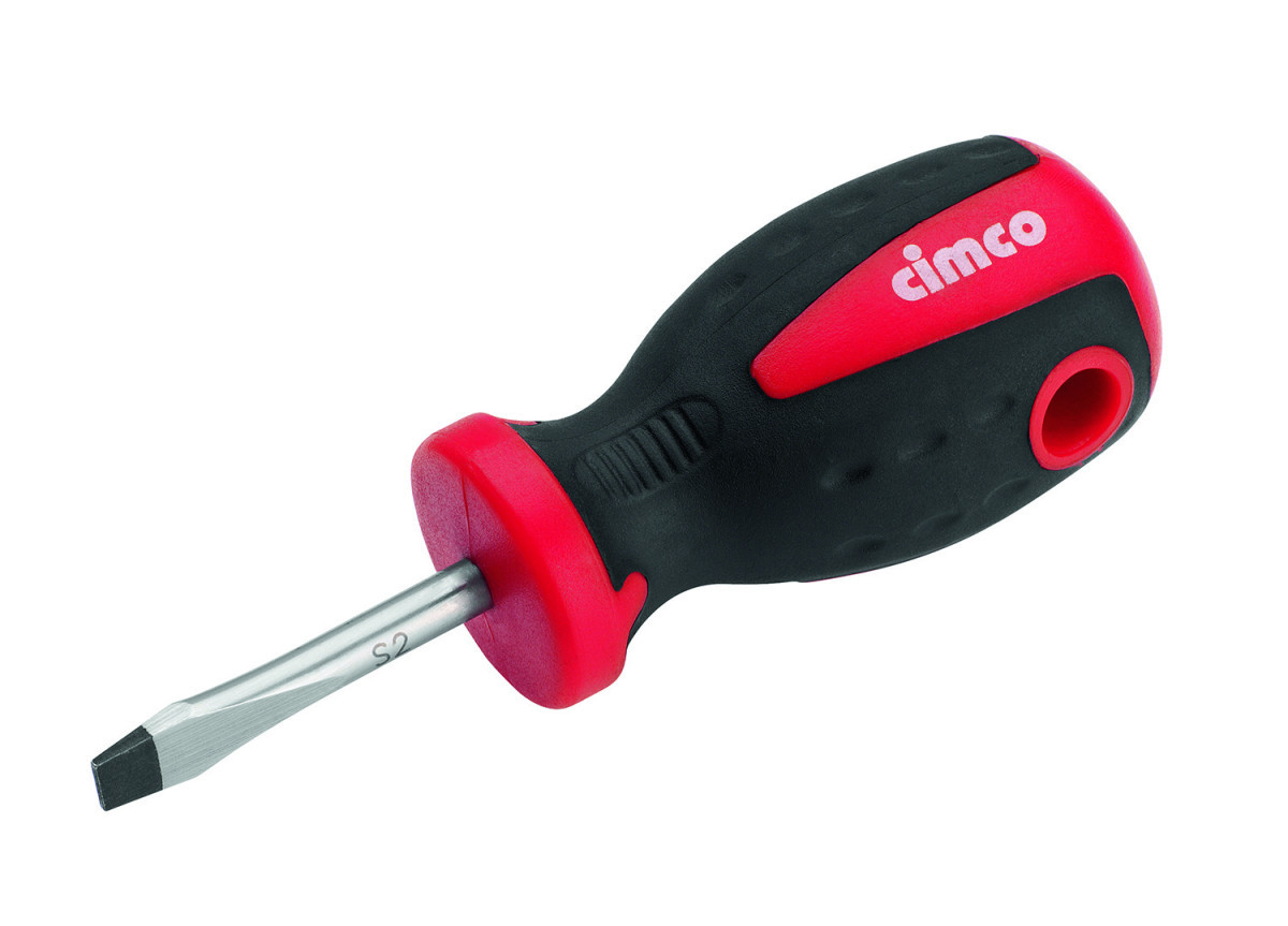 Cimco Stubby Schroevendraaier sleuf 6,5x1,2 X 38MM, 95MM