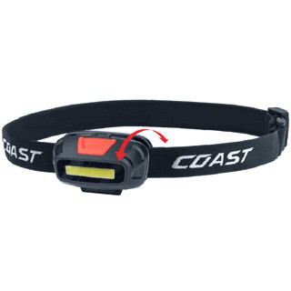 Coast FL13 hoofdlamp dim.255LM rood en wit licht inc.3xaaa