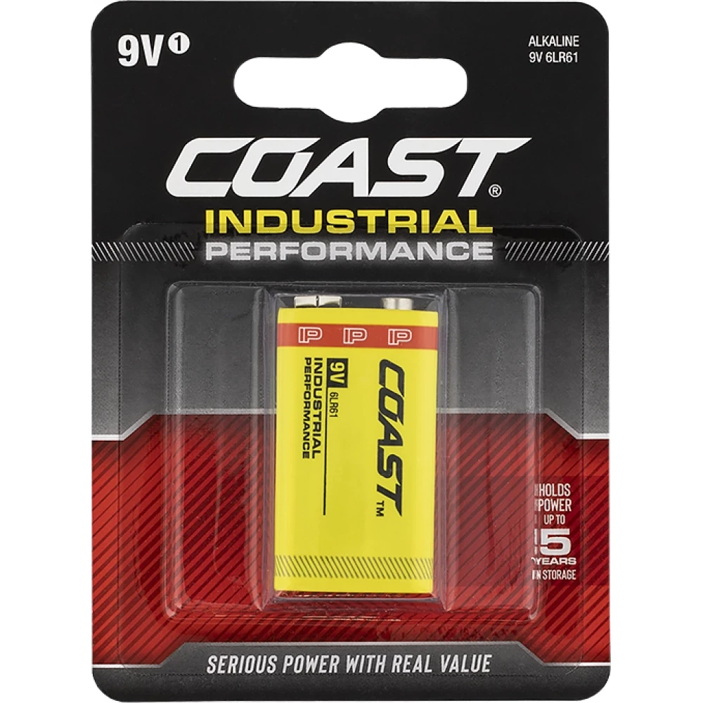 Coast Industrial alkaline batt 9V 6LR61