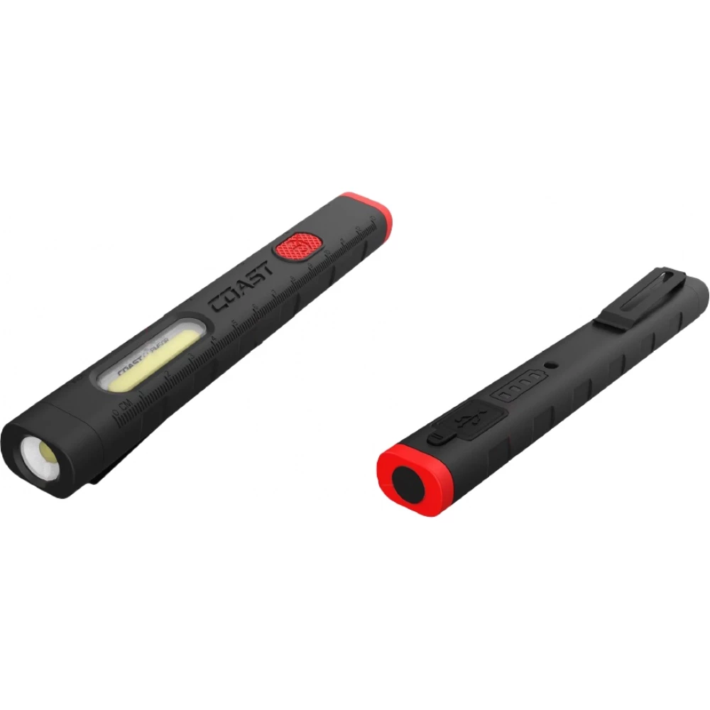 Coast PM50R zaklamp opl.dim.185LM 2 lichtbronnen usb inc.1xzithion
