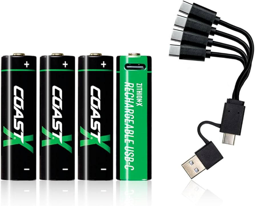 Coast Zithion-X li-ion batt.aa oplaadbaar 1,5V 2400mah usb-C blister 4