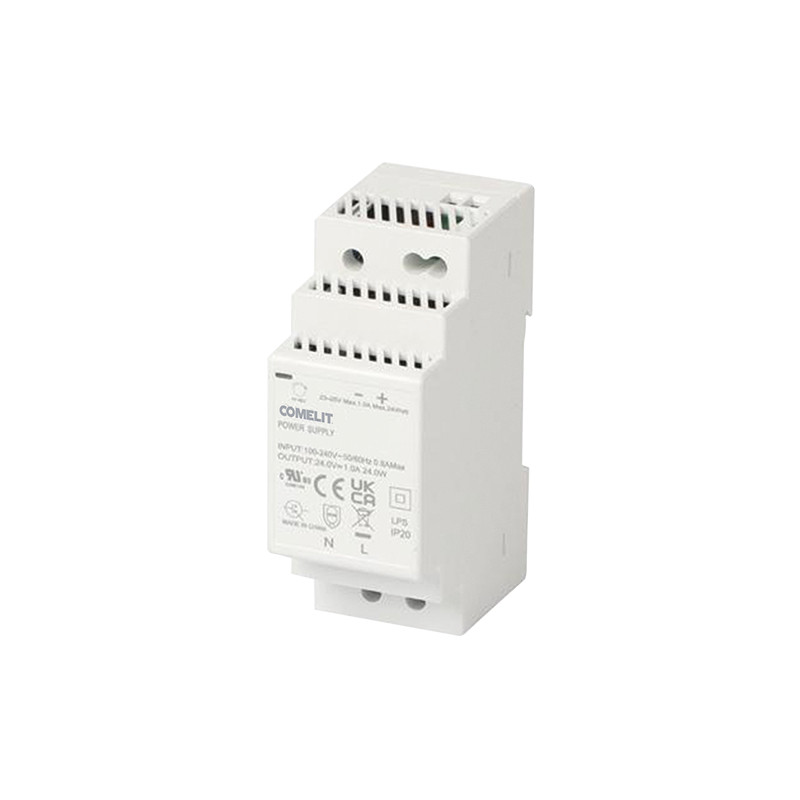 Comelit CCTV Voeding Din rail 230vac in, 12VDC/2a uit