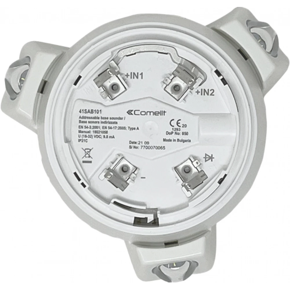 Comelit Fire Sokkel Met flitslicht en54-23 + sirene en54-3