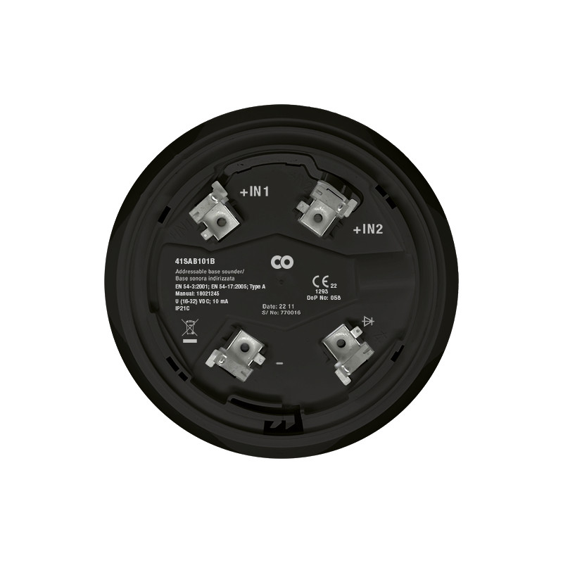 Comelit Signalering Meldersokkel Met slow-whoop en54/3, zwart