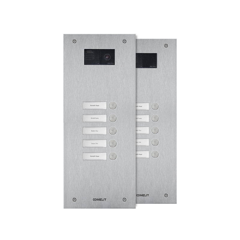 Comelit SteelSwitch Steelswitch RVS deurbelpaneel met 5 drukknoppen