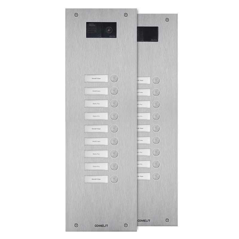 Comelit SteelSwitch Steelswitch RVS deurbelpaneel met 9 drukknoppen