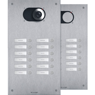 Comelit Switch RVS deurbelpaneel met 12 drukknoppen 2 rijen