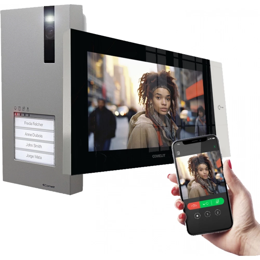 Comelit Quadra 7top HF vip kit met wifi gateway functie