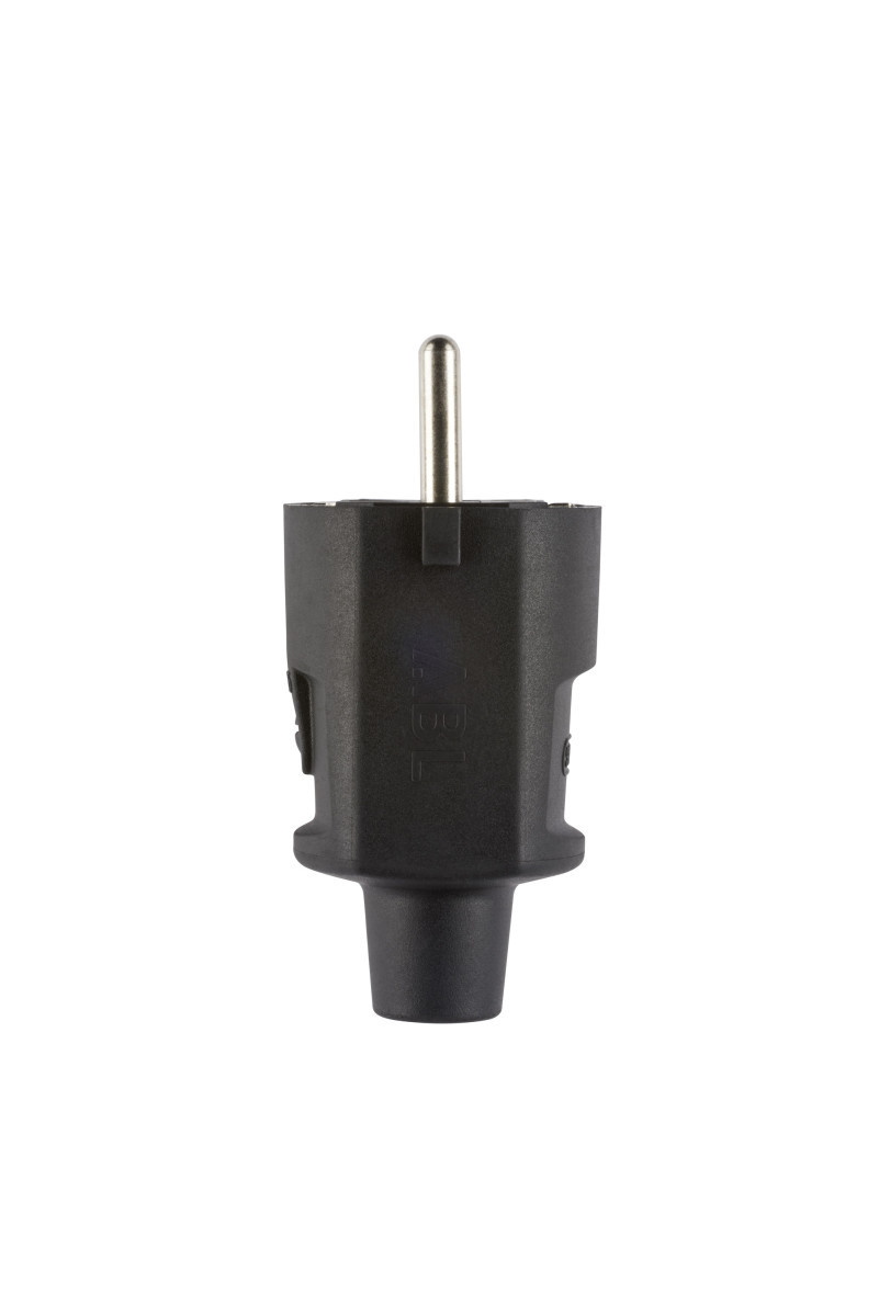 Compact Stekker, schuko & frans/belgisch, tpe, zwart, ip20, type 1505
