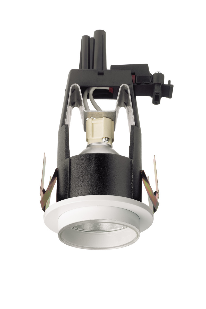 Concord Verlichtingstoestellen Myriad 4 led plafondring zilver + glas opaal