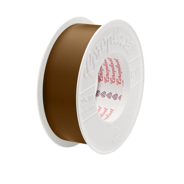 Coroplast 302 isolatietapes Isolatieband, ouderdoms- en weerbestendig, 30MMX25 meter, bruin