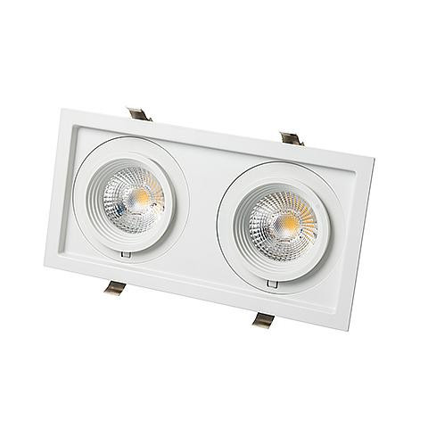 Creator 2-voudig2x43w 8.000LM 24° 3.000K ring wit + DR